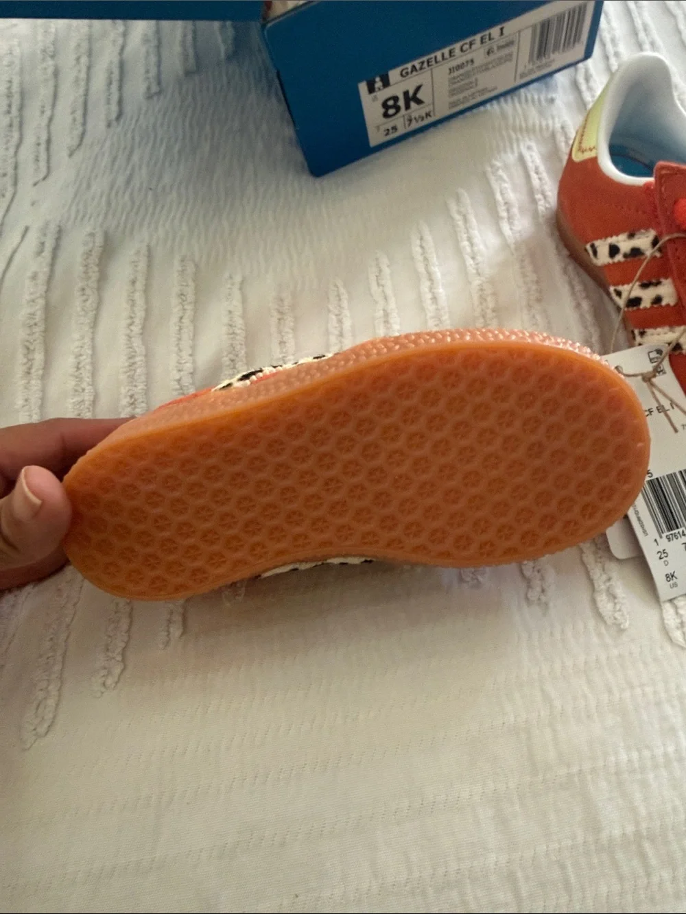 adidas Kids Gazelle Jessie  CF EL Orange Suede TOY STORY